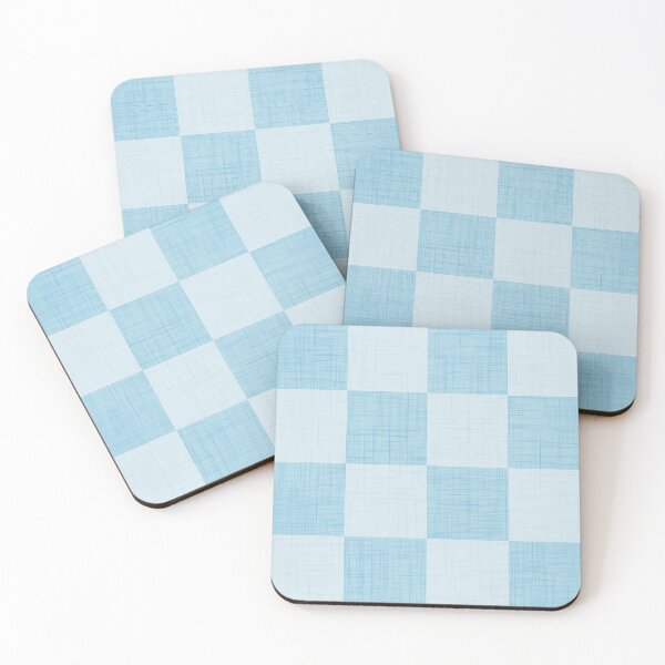 Item preview, Linen Check Pattern - Blue designed and sold by QuestingPixel.