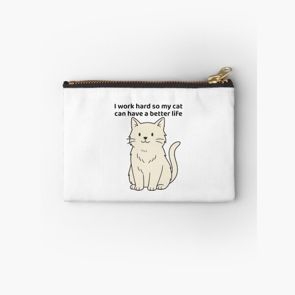 Item preview, Funny Cat Wall Art — I Work Hard So My Cat Can Live the Dream designed and sold by ArtTrader J.