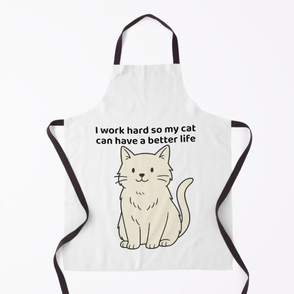 Item preview, Funny Cat Wall Art — I Work Hard So My Cat Can Live the Dream designed and sold by ArtTrader J.