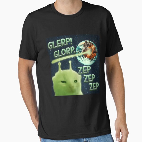 Item preview, Glorp Funny Alien Cat Brainrot Meme designed and sold by mvrivsxx.