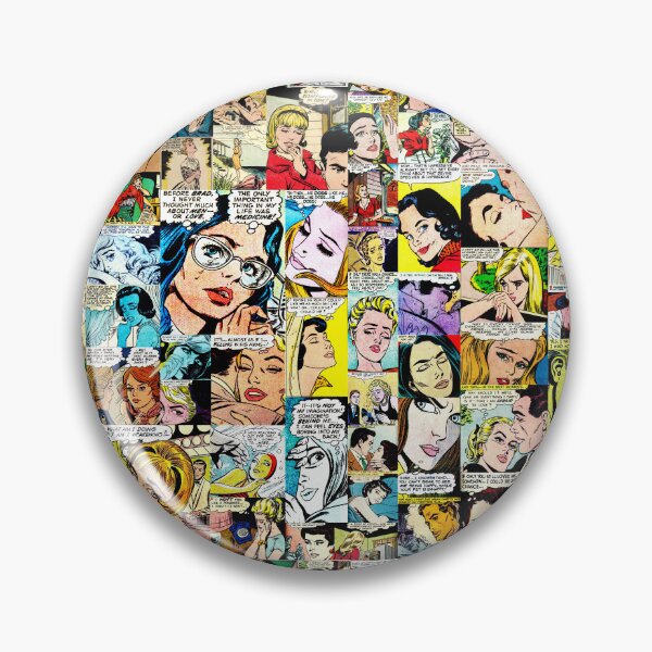 Item preview, Retro romance comic collage designed and sold by hangmeart.