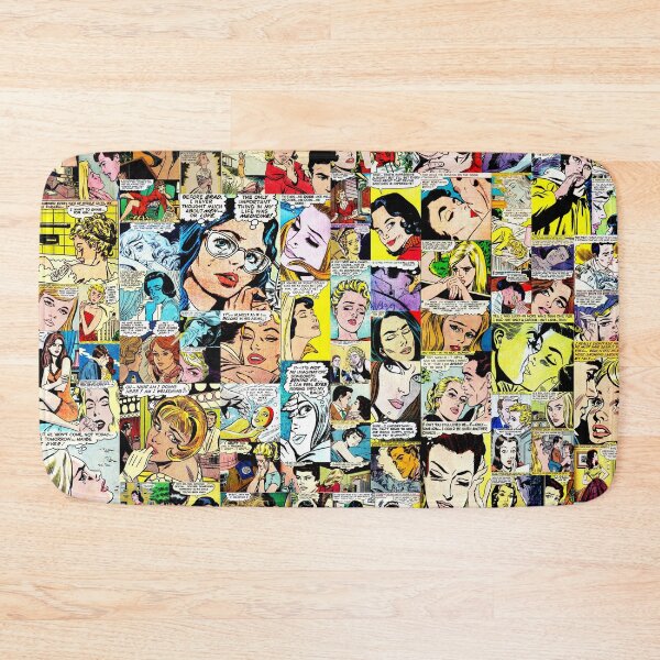 Item preview, Retro romance comic collage designed and sold by hangmeart.
