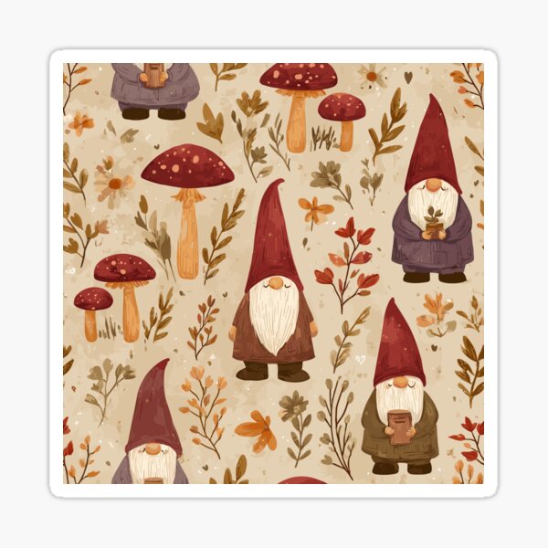 Item preview, Magical Gnome Pattern designed and sold by bapupa.