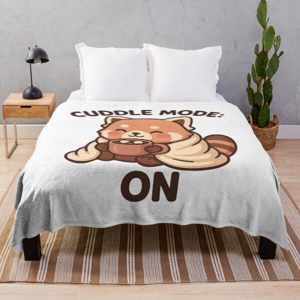 Item preview, Cuddle Mode: On – Cute Cozy Red Panda Kawaii Design designed and sold by POPDOTSHOP.
