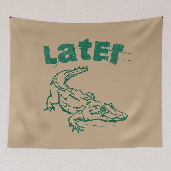 Item preview, Later Alligator – Distressed Retro Reptile Graphic designed and sold by donwillisjrart.