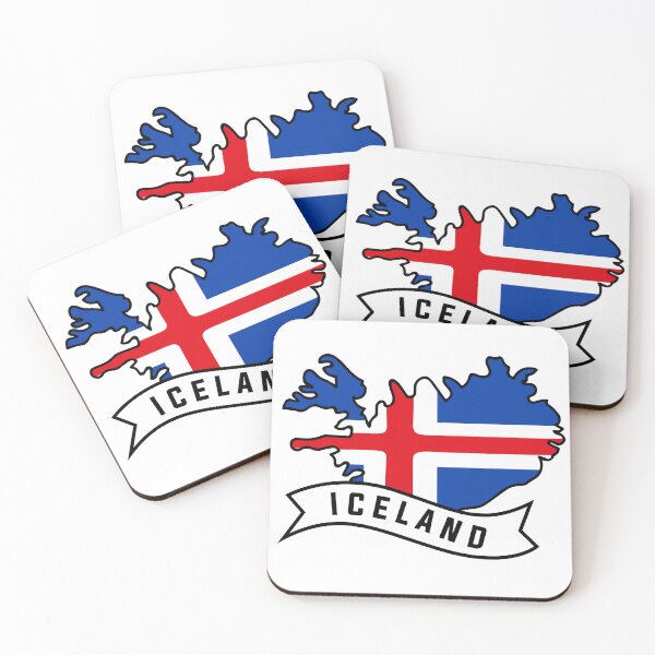 Item preview, Iceland flag map designed and sold by Wolagno.