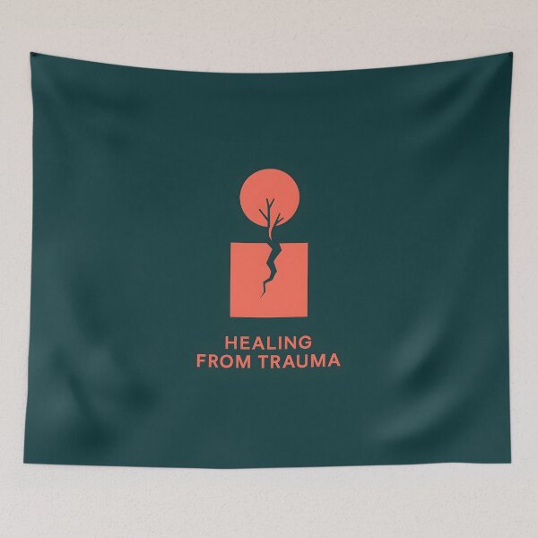 Item preview, Healing from Trauma – Minimalist Geometric Poster designed and sold by VoidBloom Studio.