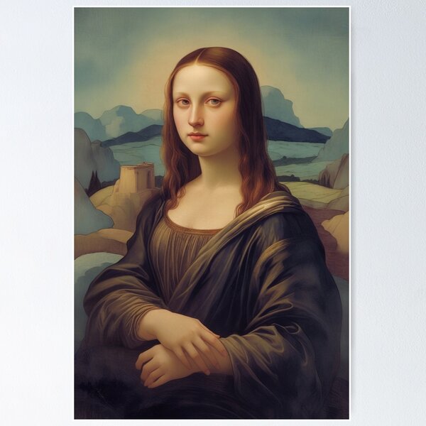 Item preview, Mona Lisa anime style  designed and sold by violetarts7.