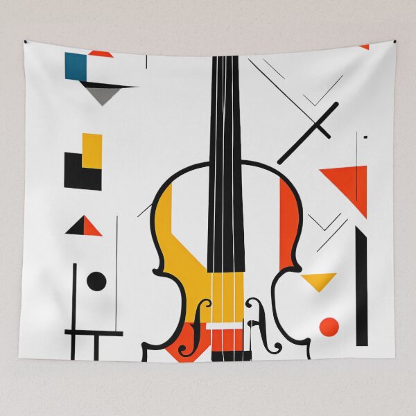 Item preview, Elegant Violin Sticker – Classical Instrument Art – Music Lover Vinyl Decal designed and sold by Vibranta Studio.