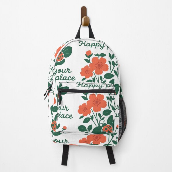 Item preview, Find Your Happy Place - Floral Nature Illustration designed and sold by graphicnew.