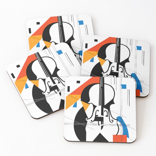 Item preview, Abstract Violin Sticker – Classical Instrument Art – Music Lover Vinyl Decal designed and sold by Vibranta Studio.