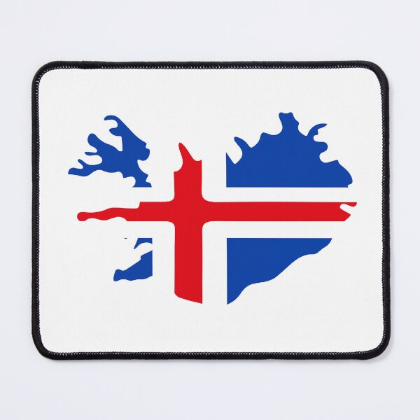 Item preview, Iceland flag map designed and sold by Wolagno.