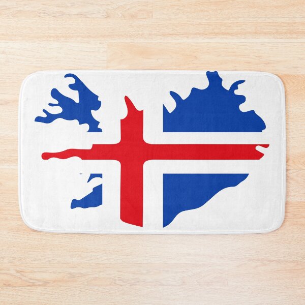 Item preview, Iceland flag map designed and sold by Wolagno.