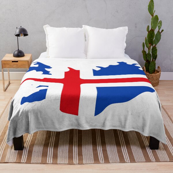Item preview, Iceland flag map designed and sold by Wolagno.