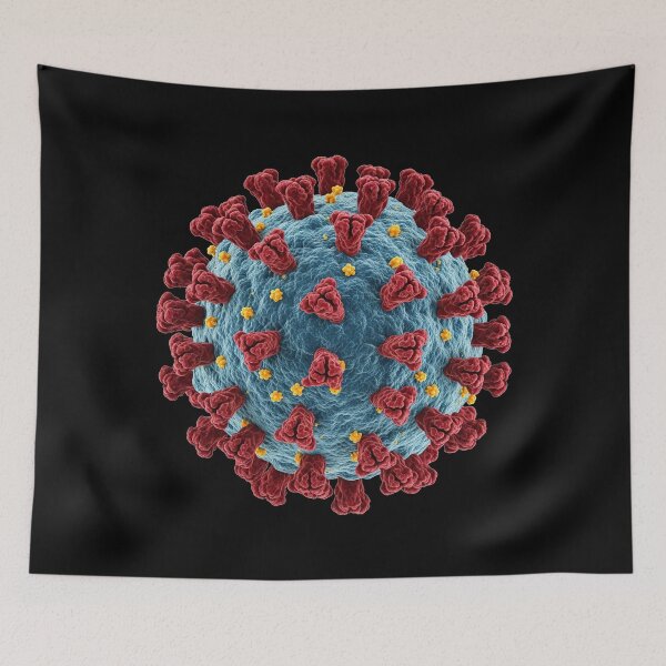 Item preview, Microscopic View of SARS-CoV-2 (COVID-19) Virus designed and sold by Cloud-Riders.