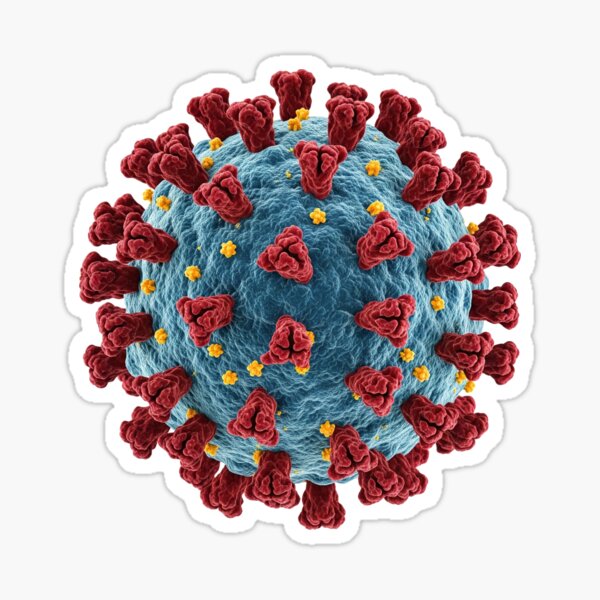 Item preview, Microscopic View of SARS-CoV-2 (COVID-19) Virus designed and sold by Cloud-Riders.