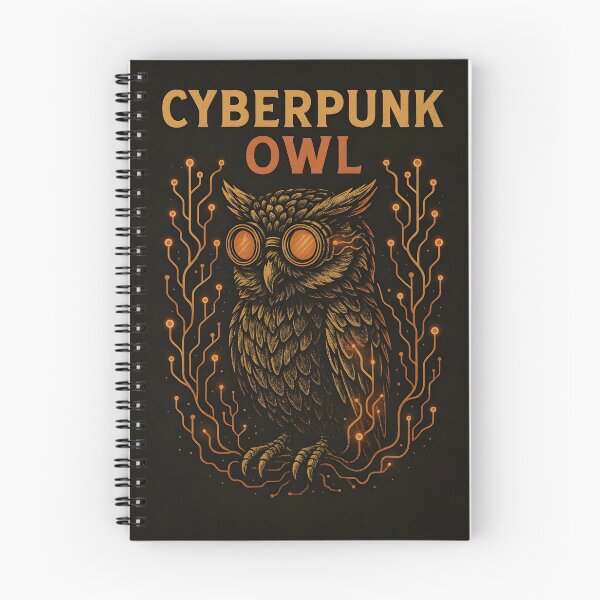 Item preview, Cyberpunk Owl – Vintage Circuitry Design designed and sold by VoidBloom Studio.