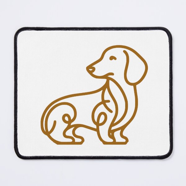 Item preview, Dachshund Line-Art drawing designed and sold by designkb.