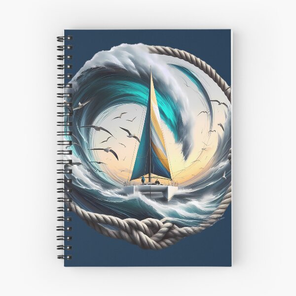 Item preview, Catamaran Sailing Sticker – Nautical Ocean Adventure – Sailing Boat Vinyl Decal designed and sold by Vibranta Studio.