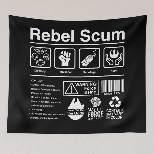 Item preview, Rebel scum label designed and sold by zoezowie79.