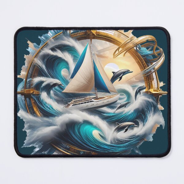 Item preview, Catamaran Sailing Sticker – Nautical Ocean Adventure – Sailing Boat Vinyl Decal designed and sold by Vibranta Studio.