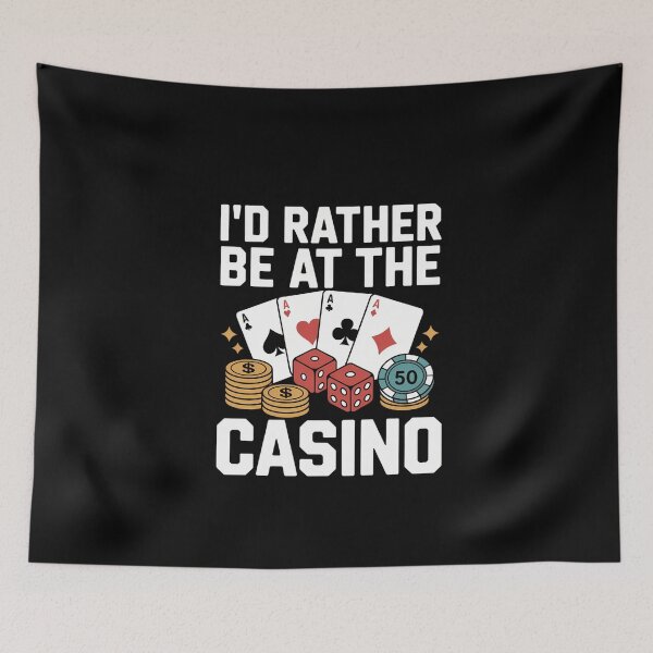 Item preview, Cool Casino Lover Casino Gambling Gambler Id Rather Be At The Casino designed and sold by DeadlockCrew.