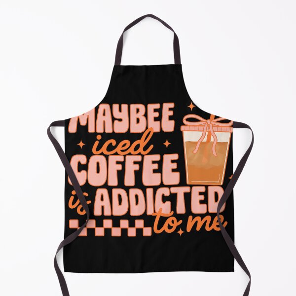 Item preview, Maybe Iced Coffee Is Addicted to Me – Cute Pastel Coffee Quote Art designed and sold by haitrieuic96.