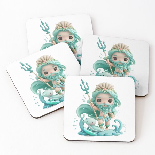 Item preview, Chibi Poseidon | Ocean God of the Sea and Storms designed and sold by GoldenChiArt.