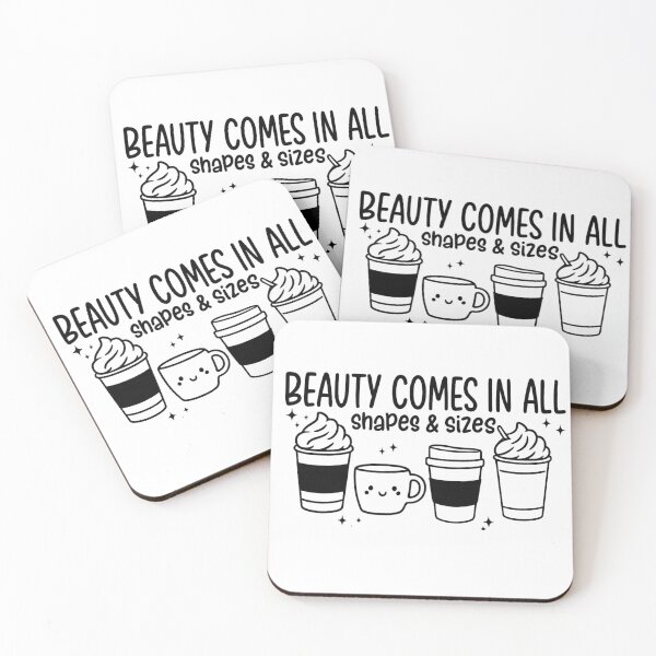 Item preview, Beauty Comes in All Shapes and Sizes – Cute Coffee Cup Equality Quote designed and sold by haitrieuic96.