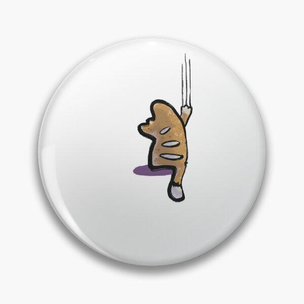 Item preview, Scratching Cat designed and sold by Cute & Funny Hand-Drawn Prints | Happy Doodle Friends Shop.