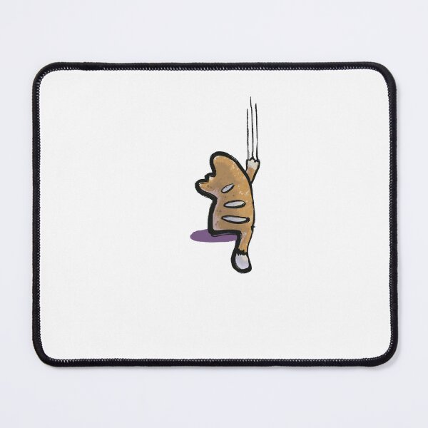 Item preview, Scratching Cat designed and sold by Cute & Funny Hand-Drawn Prints | Happy Doodle Friends Shop.