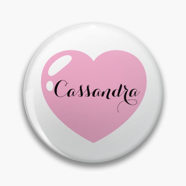 Item preview, Cassandra Name with Pink Heart  designed and sold by Artbymonika.