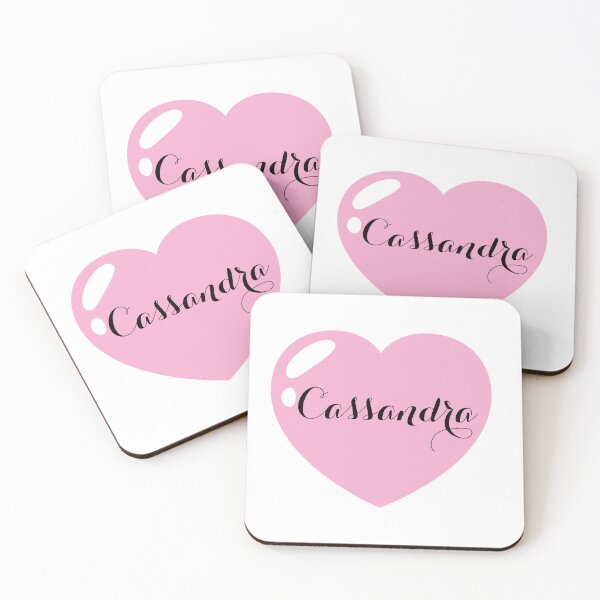 Item preview, Cassandra Name with Pink Heart  designed and sold by Monika Howarth.