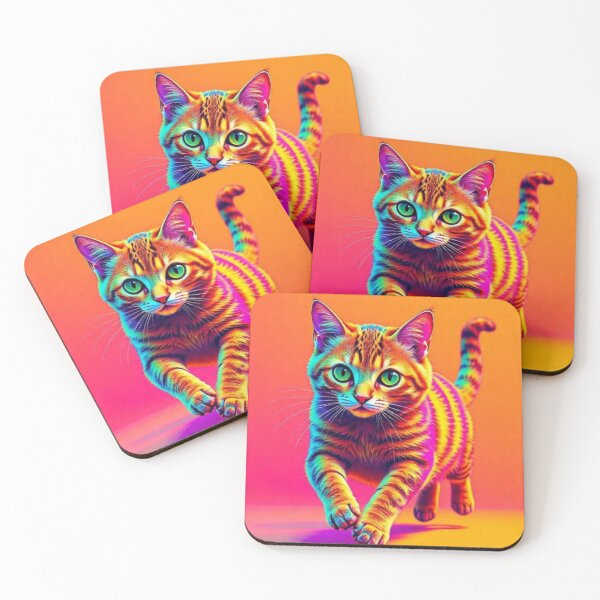 Item preview, Colorful cute cat designed and sold by Dogandesighn.