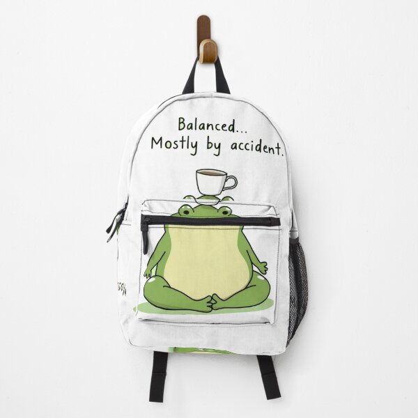 Item preview, Chubby Frog Balancing Teacup Calmly designed and sold by ZenAnimal.