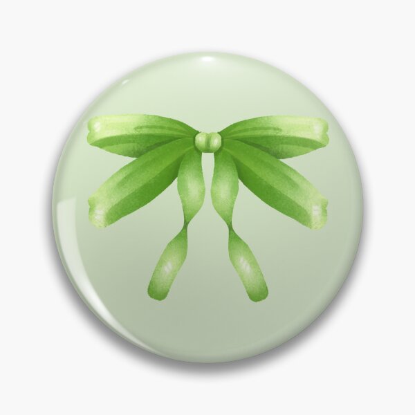 Item preview, Double Wing Sweet Green Ribbon Illustration designed and sold by pamaripai.