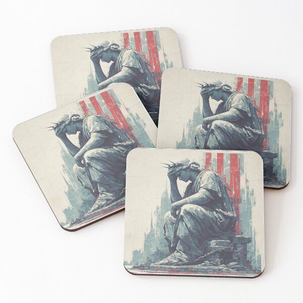Item preview, Embarrassed lady Liberty designed and sold by MendaciousMina.