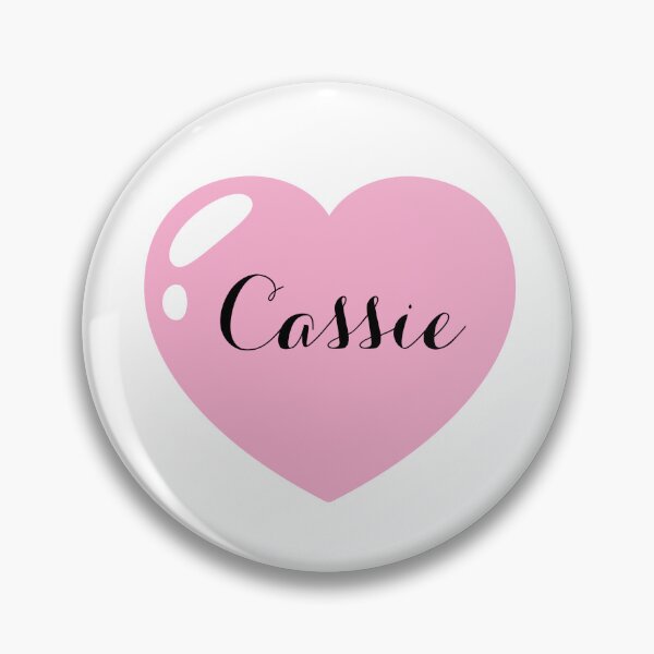 Item preview, Cassie Name with Pink Heart  designed and sold by Monika Howarth.