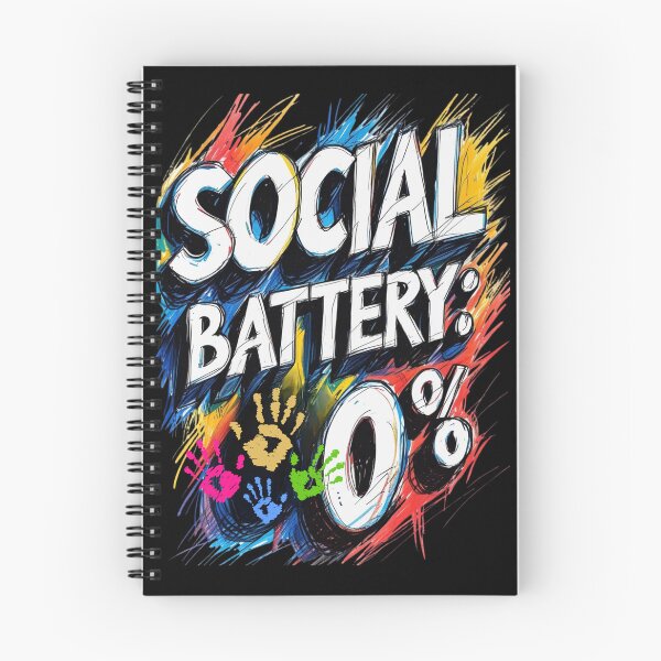 Item preview, Social battery: 0% designed and sold by Design_Your_Day.
