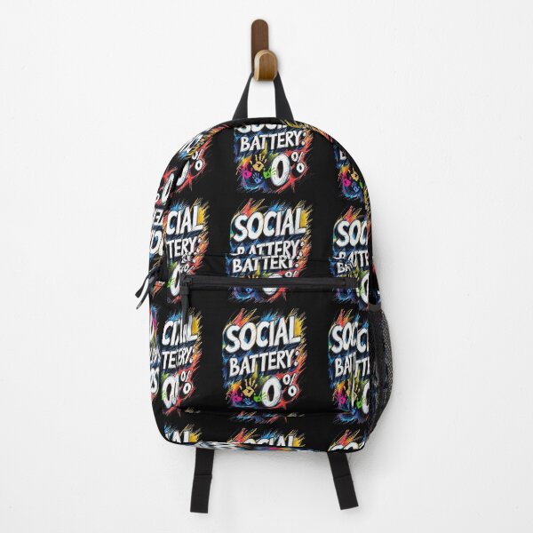 Item preview, Social battery: 0% designed and sold by Design_Your_Day.