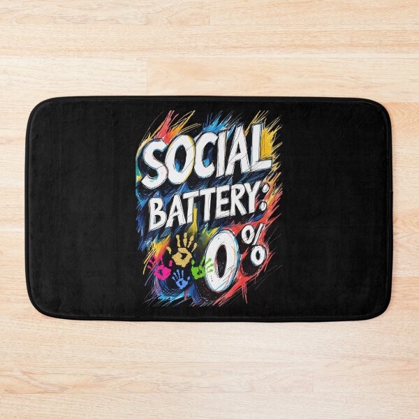 Item preview, Social battery: 0% designed and sold by Design_Your_Day.