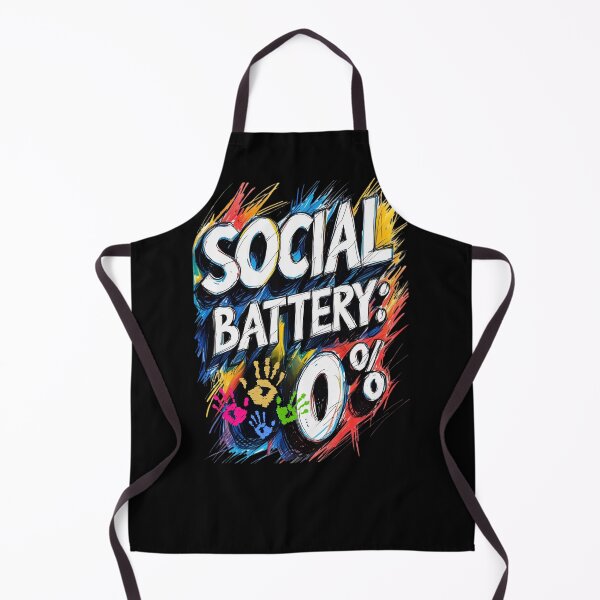 Item preview, Social battery: 0% designed and sold by Design_Your_Day.