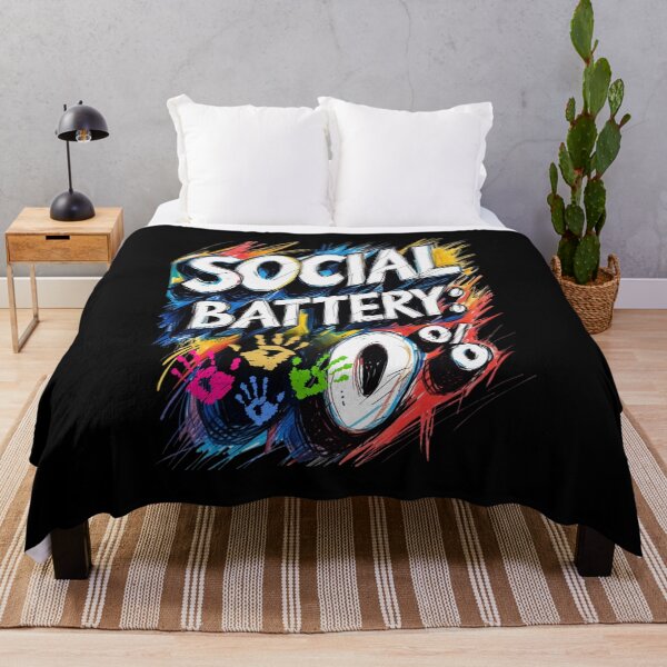 Item preview, Social battery: 0% designed and sold by Design_Your_Day.