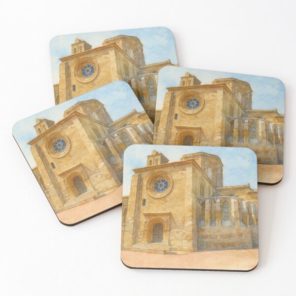 Item preview, Old Cathedral of Lleida - Golden Watercolor designed and sold by Miradas del Mundo.
