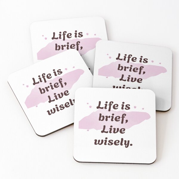 Item preview, Life is brief, live wisely | Stoicism Philosophy, Stoic Mindset for Mindfulness designed and sold by LexaArtworks.
