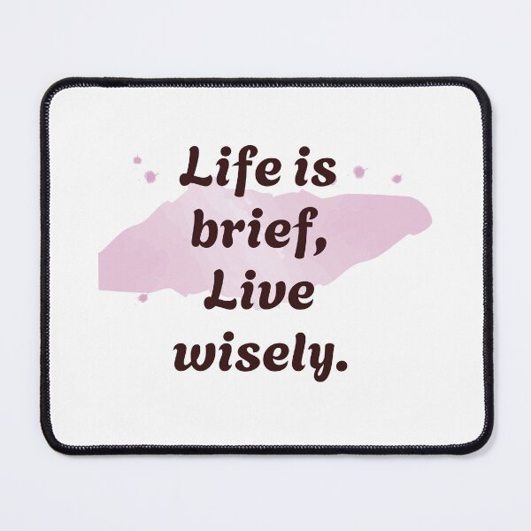 Item preview, Life is brief, live wisely | Stoicism Philosophy, Stoic Mindset for Mindfulness designed and sold by LexaArtworks.