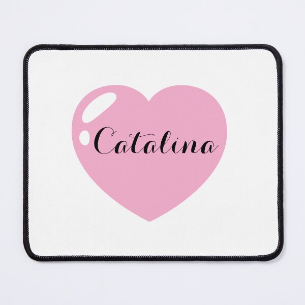 Item preview, Catalina Name with Pink Heart  designed and sold by Artbymonika.
