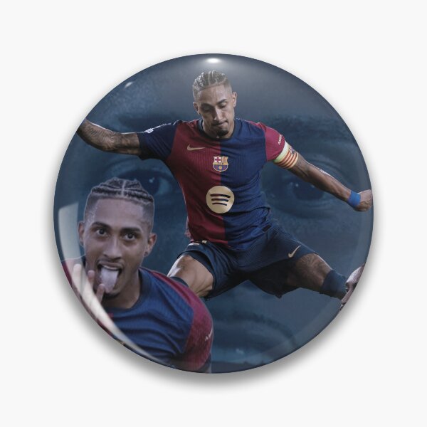 Item preview, Raphinha | Barça Flair & Fire Poster Art designed and sold by opulantorbit.