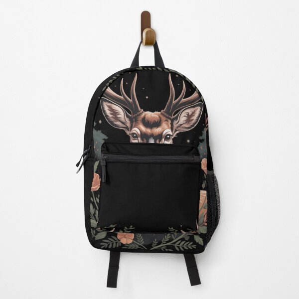 Item preview, Deer Portrait Floral Artwork Wildlife Nature Animal Lovers designed and sold by savrmiller.