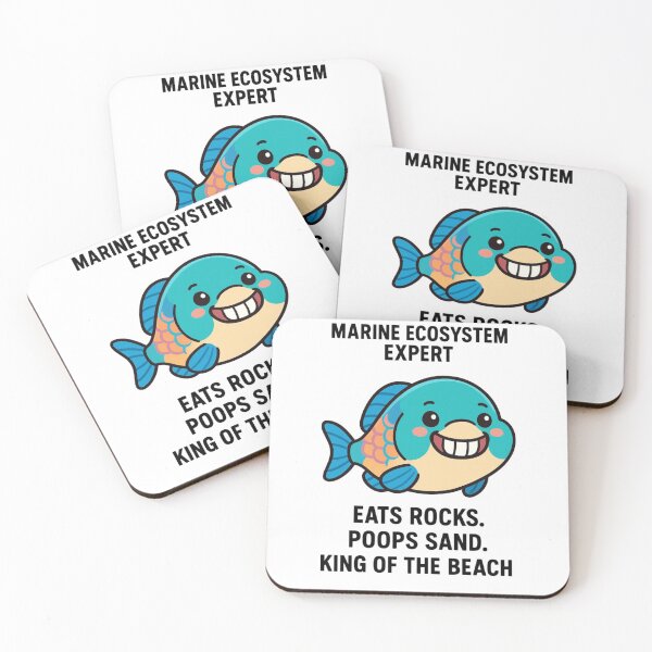 Item preview, Parrot Fish Meme – Funny Reef Fish designed and sold by DamioPolArt.
